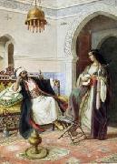 Arab or Arabic people and life. Orientalism oil paintings 127